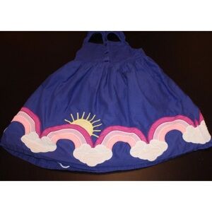 Gymboree Blue Dress with Rainbow Design